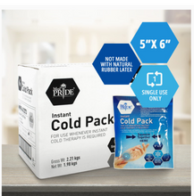 Load image into Gallery viewer, Medpride Instant Cold Pack (5”x 6”) – Set of 24 Disposable Cold Therapy Ice Packs for Pain Relief, Swelling, Inflammation, Sprains, Strained Muscles, Toothache – for Athletes &amp; Outdoor Activities