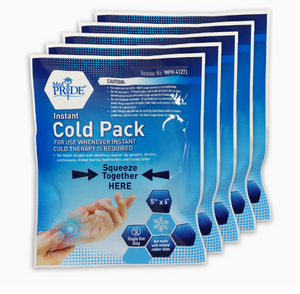Medpride Instant Cold Pack (5”x 6”) – Set of 24 Disposable Cold Therapy Ice Packs for Pain Relief, Swelling, Inflammation, Sprains, Strained Muscles, Toothache – for Athletes & Outdoor Activities