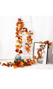 2 Pack Fall Garland Maple Leaf.