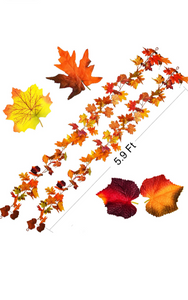 2 Pack Fall Garland Maple Leaf.