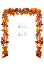 Load image into Gallery viewer, 2 Pack Fall Garland Maple Leaf.