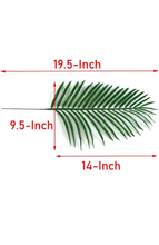 Load image into Gallery viewer, 12pcs Artificial Palm Leaves Faux Fake Palm Fronds Plant Artificial Tropical plants.