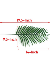 12pcs Artificial Palm Leaves Faux Fake Palm Fronds Plant Artificial Tropical plants.