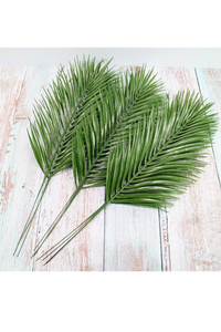 12pcs Artificial Palm Leaves Faux Fake Palm Fronds Plant Artificial Tropical plants.