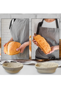 (Set of 2) 9 inch Round Bread Proofing basket.