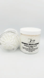 OATMEAL MILK AND HONEY WHIPPED SUGAR SCRUB