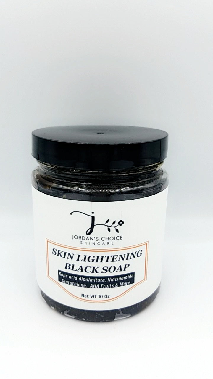 SKIN LIGHTENING  BLACK SOAP W/KOJIC ACID DIPALMITATE  NIACINAMIDE AHA FRUIT & MORE